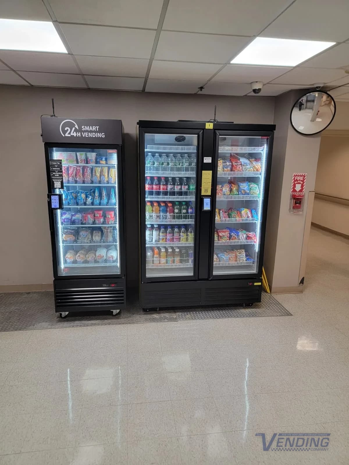 A 24-hour smart market and cooler bank at a real account